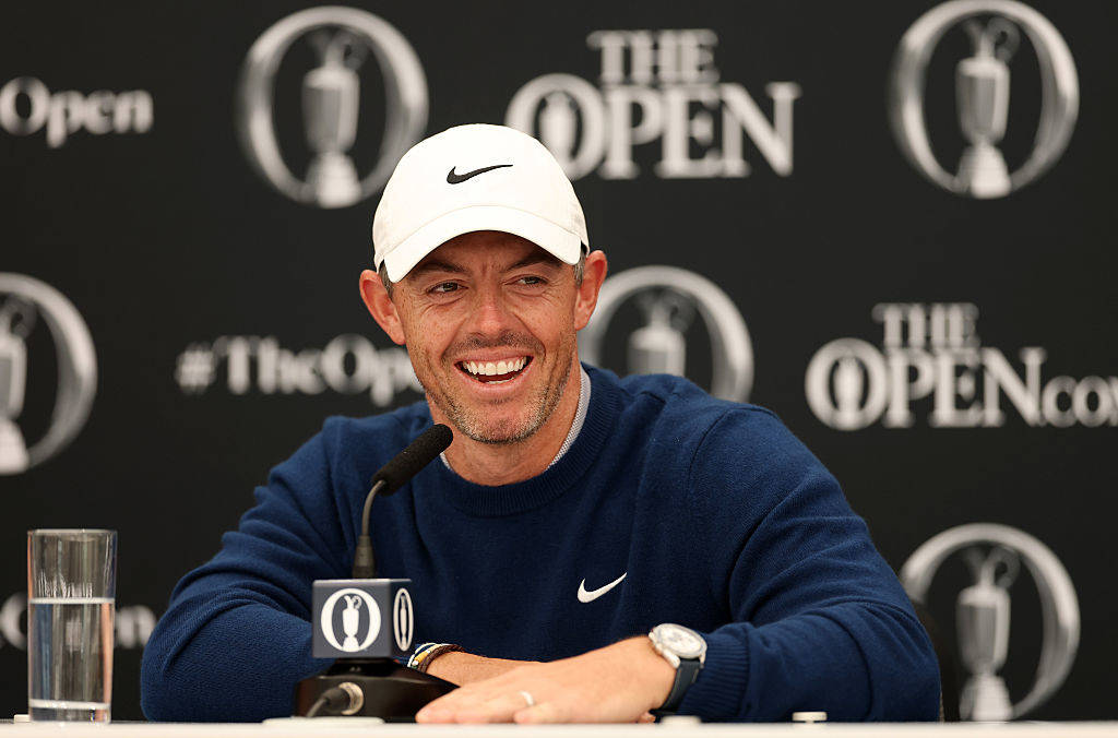 Rory McIlroy in his press conference before The 153rd Open